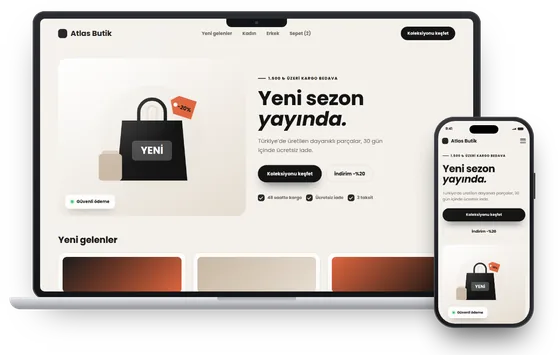 Örnek site: E-ticaret